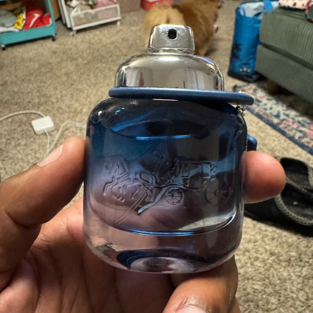 Coach Blue Perfume Bottle